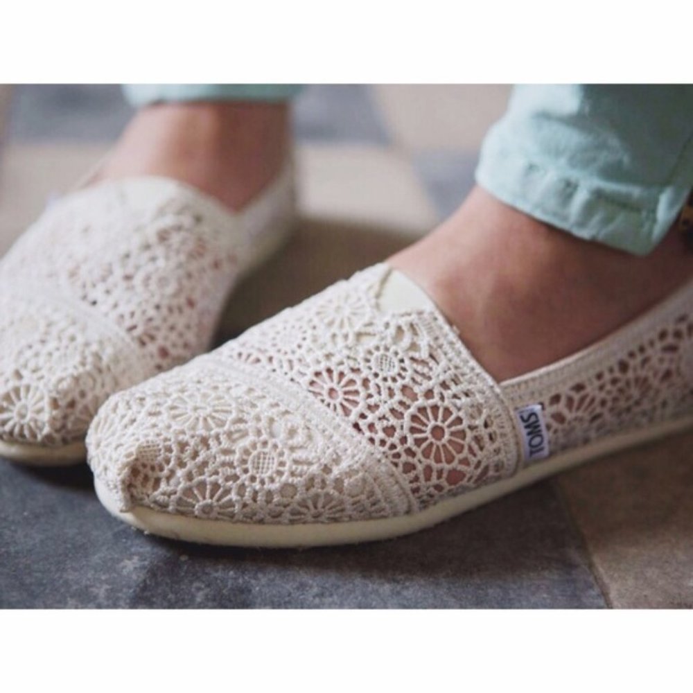 TOMS Classic Crochet Slip On Boho